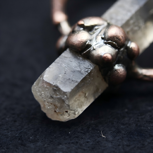 Himalayan crystal ring No 1 side view