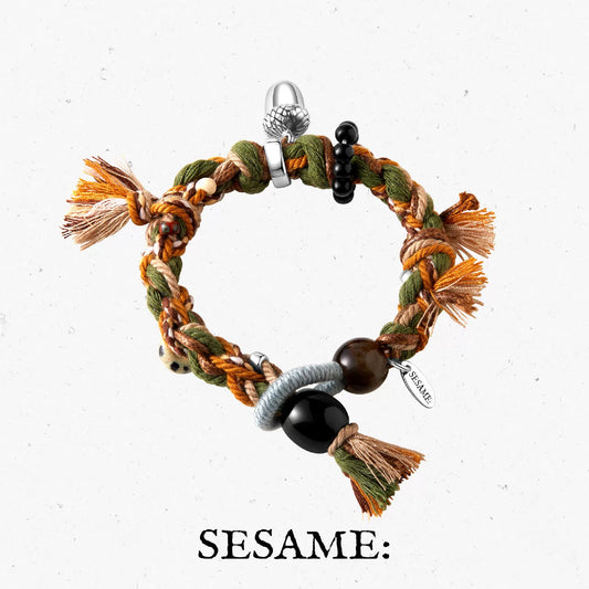 Forest Ring Acorn Tibetan-Style Handwoven Bracelet product image 1
