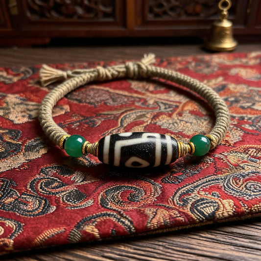 Old-stock agate Dzi bracelet series product view 2