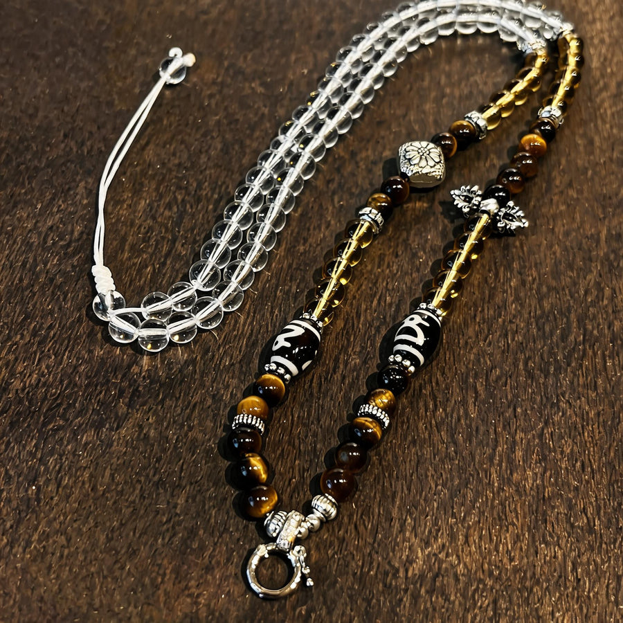 Design A dzi bead universal chain necklace main view