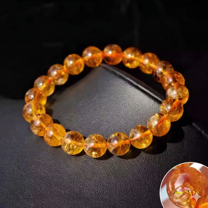 Natural citrine bracelet display view