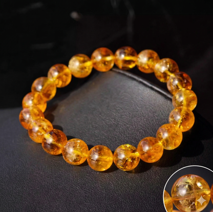 Natural citrine bracelet full view