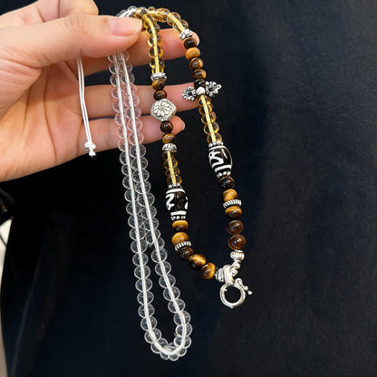 Design A dzi bead universal chain necklace display