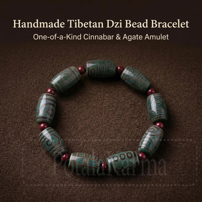 Handmade dzi bead bracelet main view