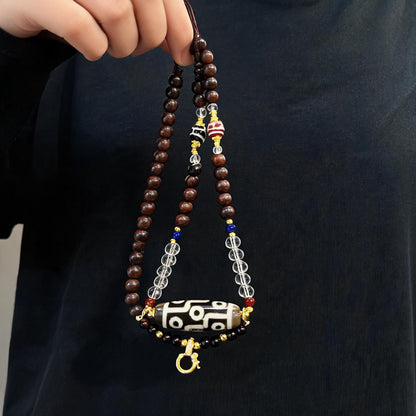 Design Q dzi bead universal chain necklace display