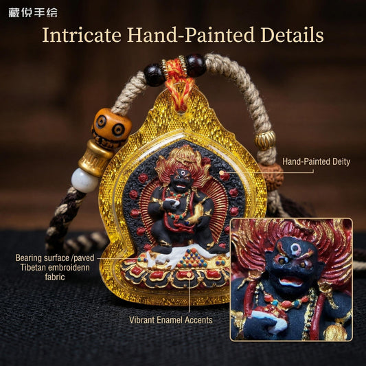Yamantaka Tsa Tsa pendant side view