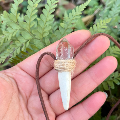 Tibetan style antler necklace alternate view