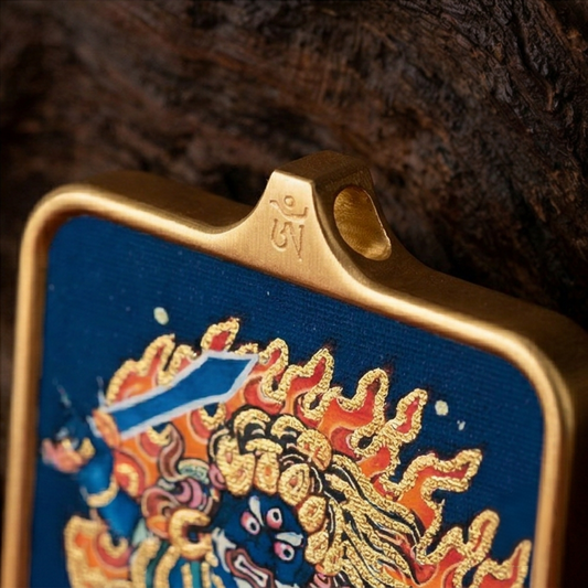 Acala thangka pendant No 2 side view