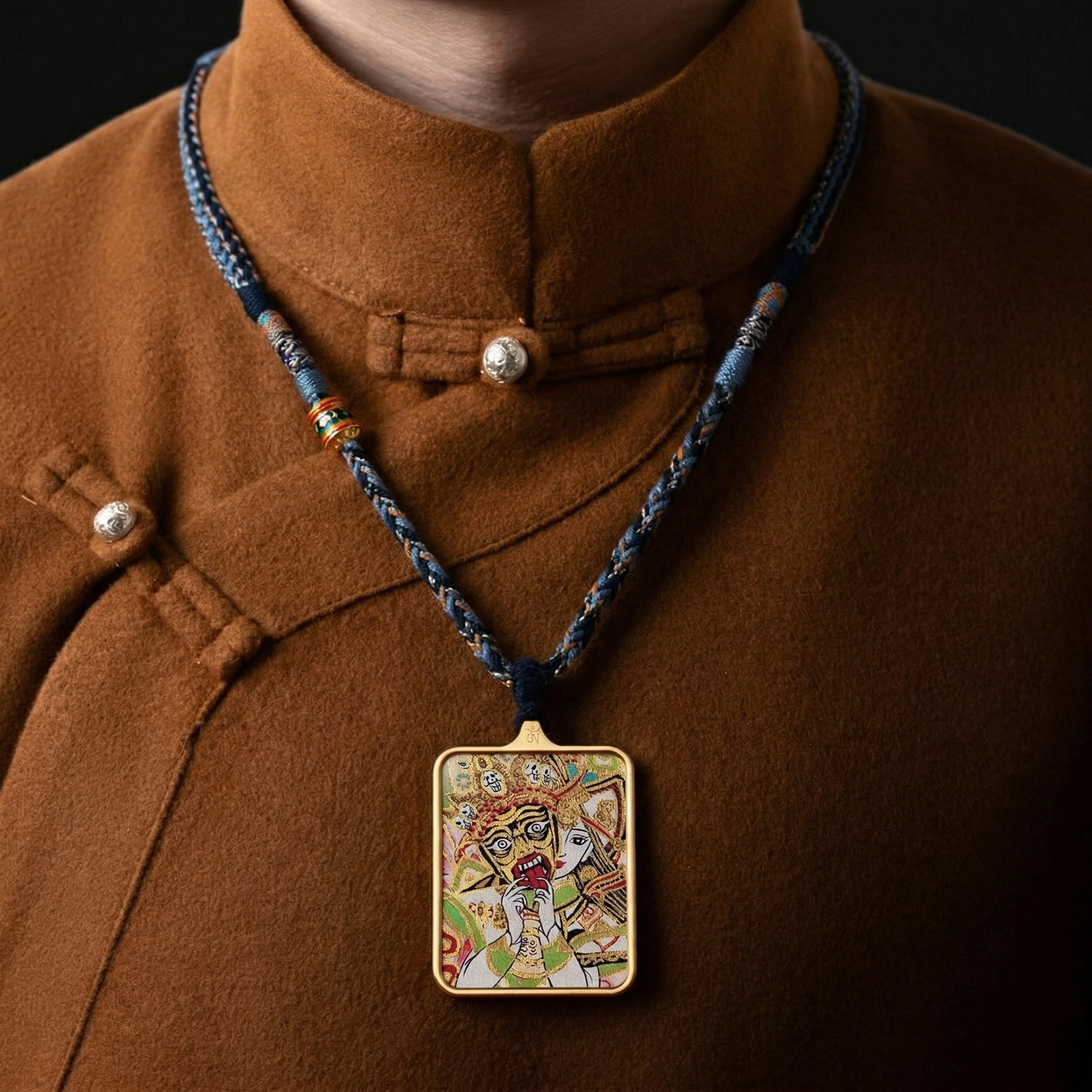 Thangka pendant No 3 side view
