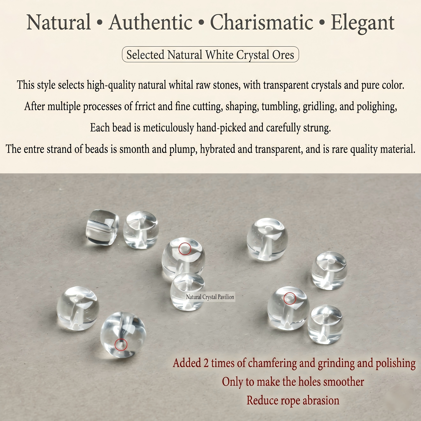 Potala Heritage clear quartz mala full set