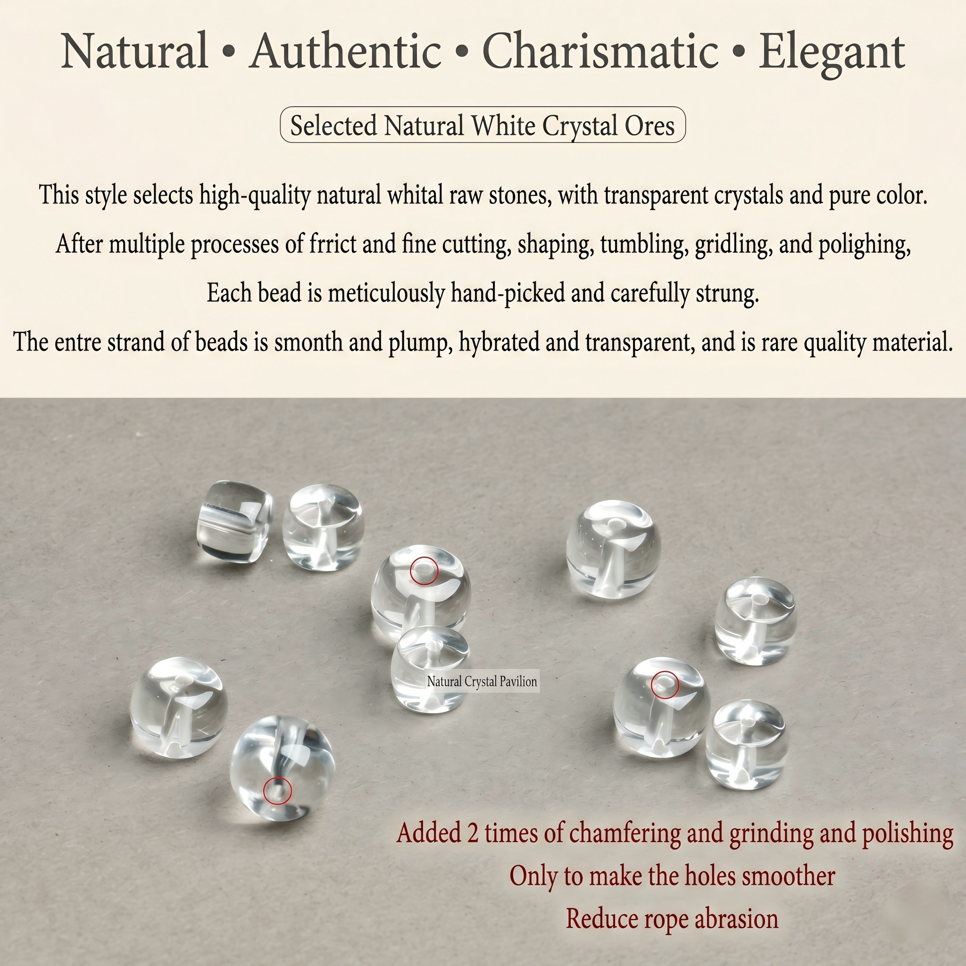 Potala Heritage clear quartz mala full set