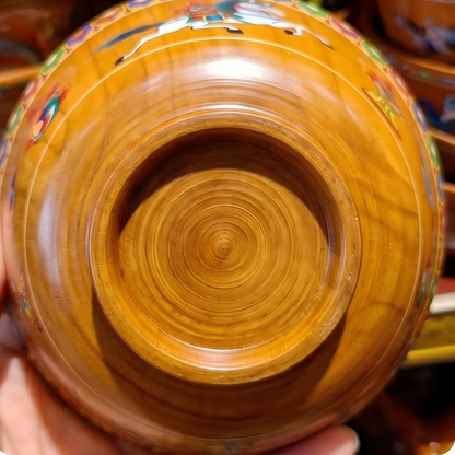 Tibetan style flying horse bowl detail