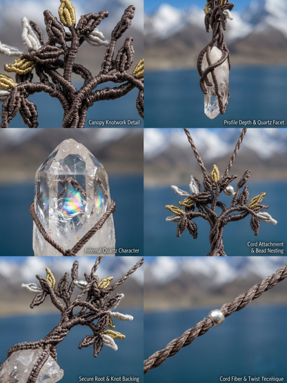 Tree of Life Himalayan crystal close up