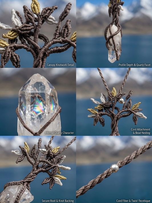Tree of Life Himalayan crystal close up
