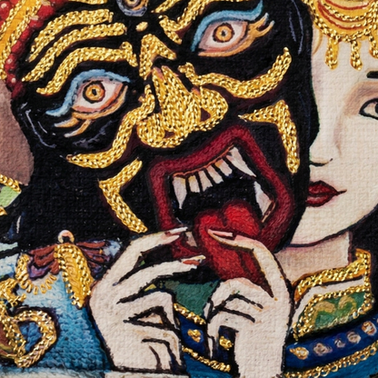 Thangka pendant frame detail