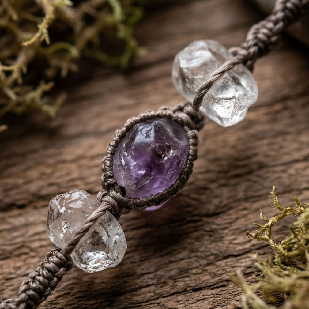 Smoky quartz crystal texture detail