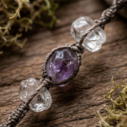 Smoky quartz crystal texture detail