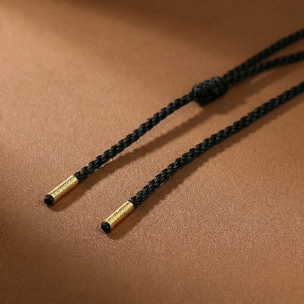Potala Heritage five eye dzi necklace display view