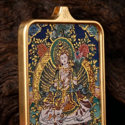 Samantabhadra pendant frame detail