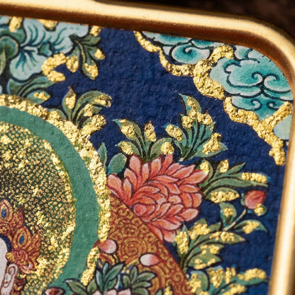 Four Arm Guanyin hand painted pendant display view