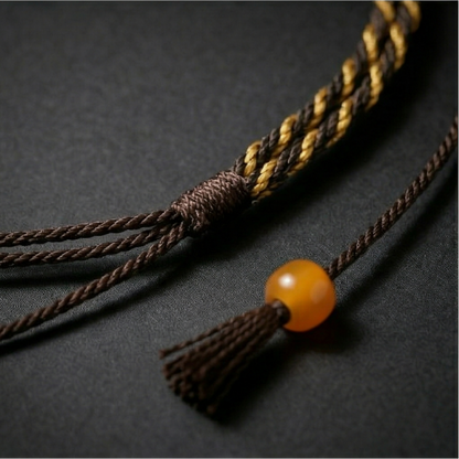 Nine eye dzi bead close up