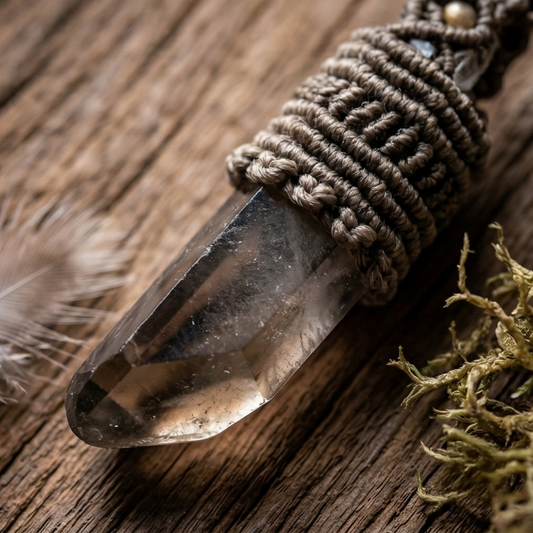 Smoky quartz side view