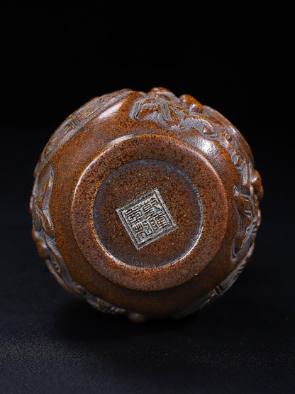 Yak horn gourd ornament craftsmanship detail