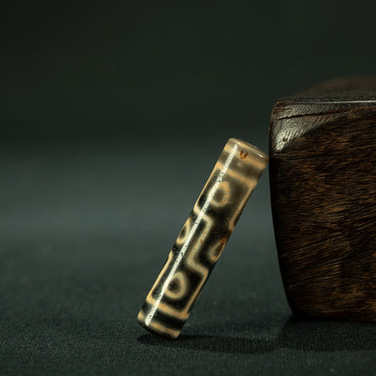 Collector grade sky earth dzi bead full view