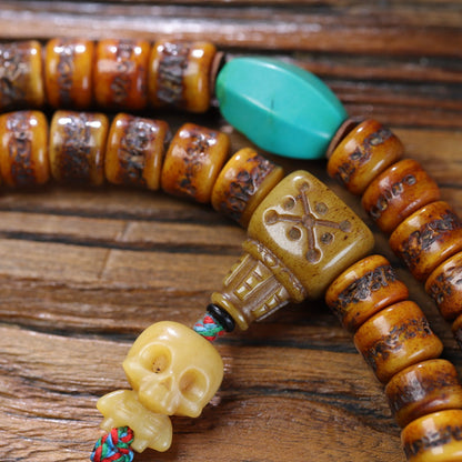 Collector grade yak bone mala alternate view