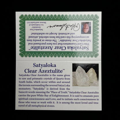 Azeztulite White Crystal Pendant Necklace with Certificate source product image 3