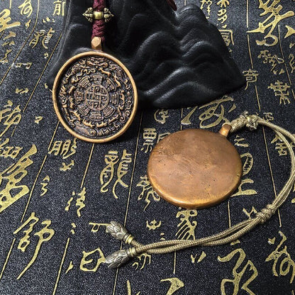 Nine Palaces Bagua pendant detail