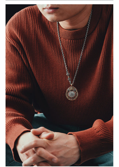 Vajra Heart Bagua pendant necklace view
