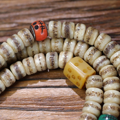 Potala Karma yak bone mala product angle