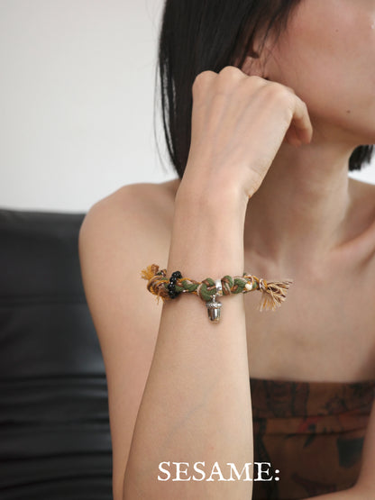 Forest Ring Acorn Tibetan-Style Handwoven Bracelet product image 3