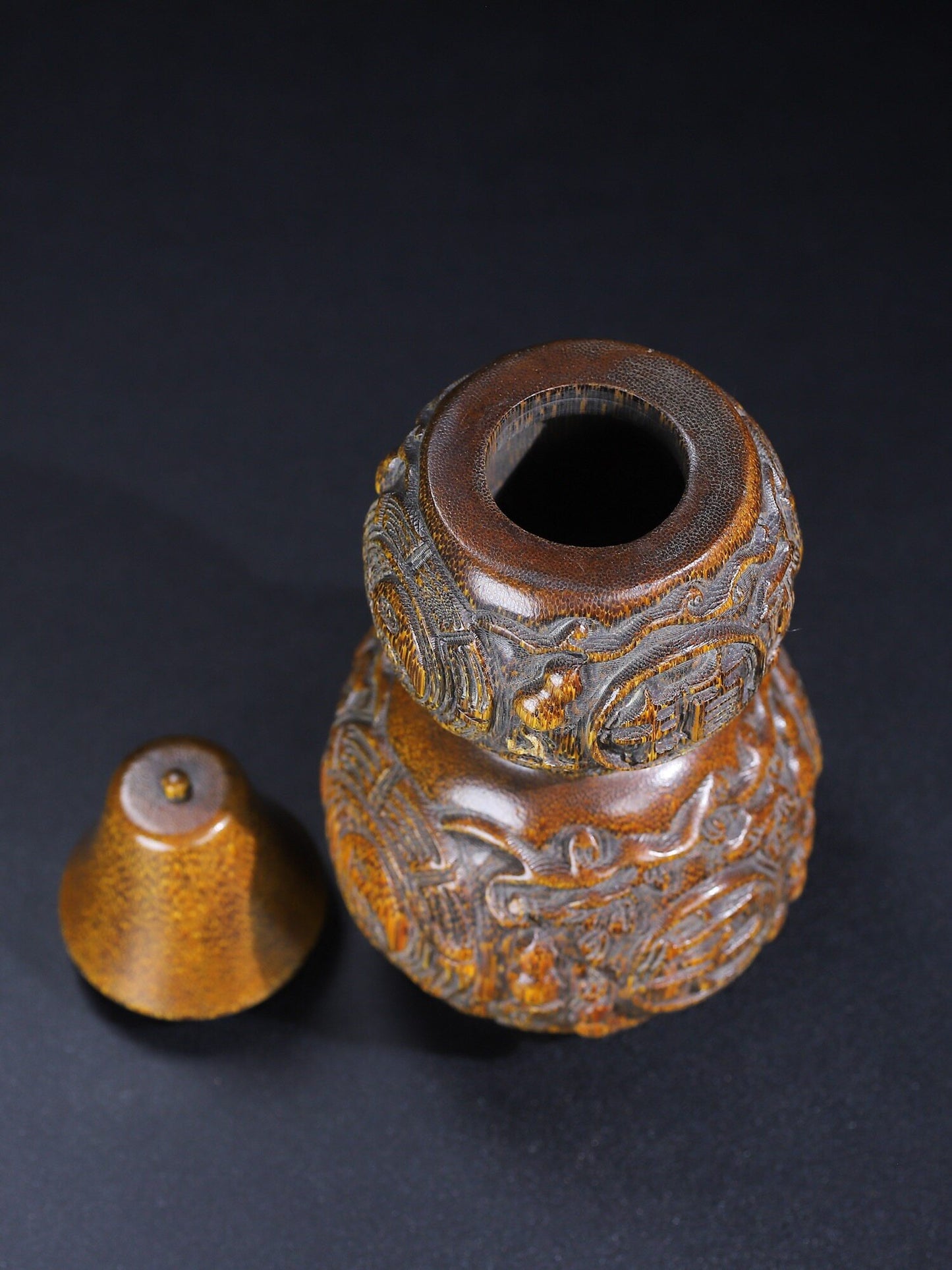 Tibetan style gourd ornament detail