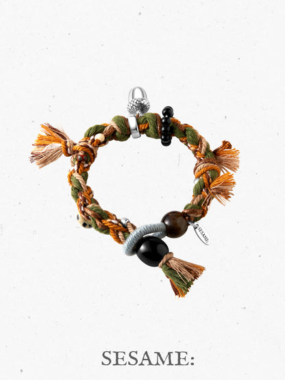 Forest Ring Acorn Tibetan-Style Handwoven Bracelet product image 6