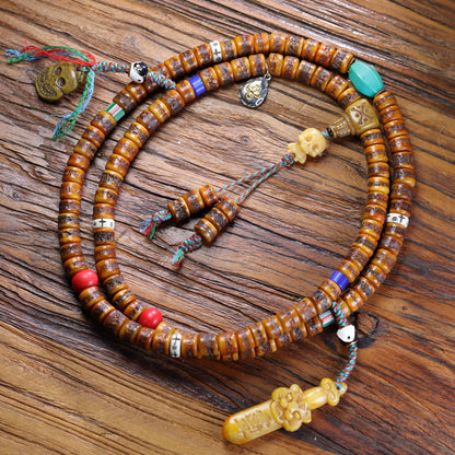 Collector grade Tibetan mala product angle