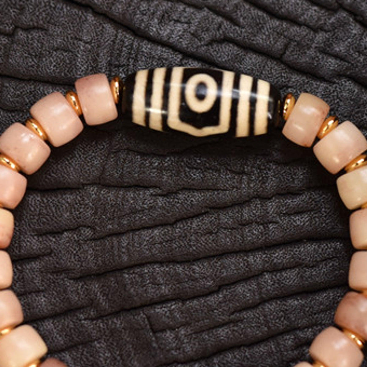 Potala Karma 85 - dzi pattern - actual product photograph