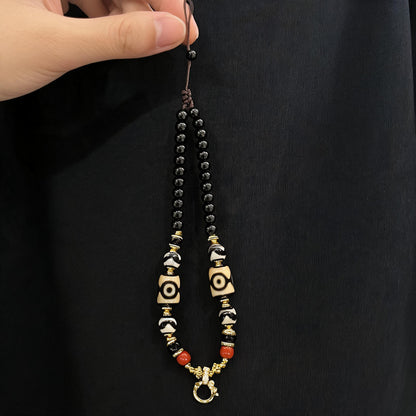 Design N dzi bead universal chain necklace display