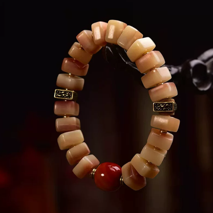 Square Tibetan camel bone bracelet main view