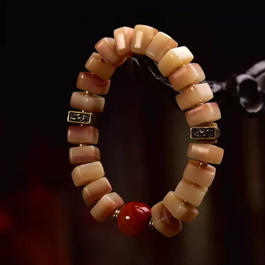 Square Tibetan camel bone bracelet main view
