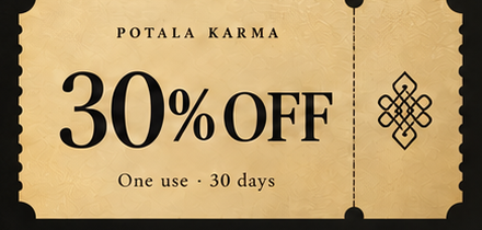 Potala Karma 30% off welcome voucher — one use within 30 days